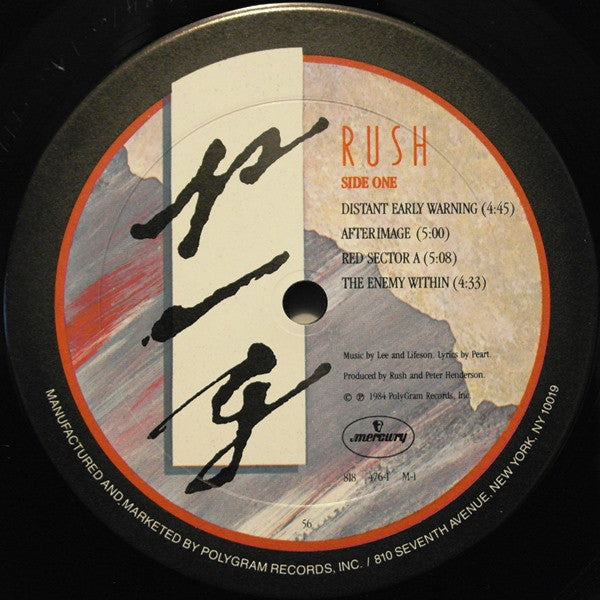 Rush : Grace Under Pressure (LP, Album, 56 )