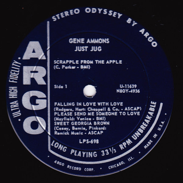 Gene Ammons : Just Jug (LP, Album)