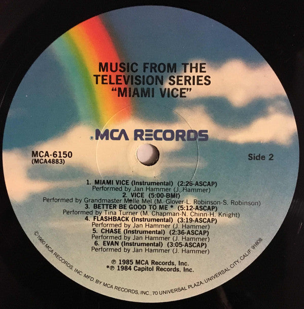 Various : Music From The Television Series "Miami Vice" (LP, Comp, PRC)