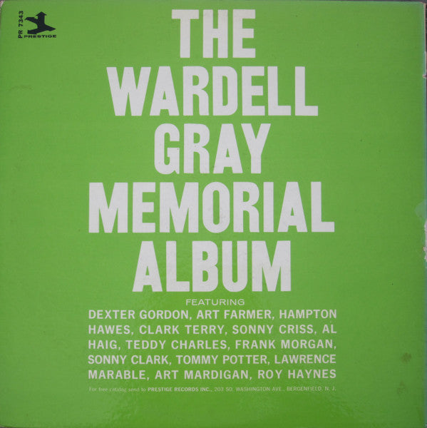 Wardell Gray : Memorial Album (2xLP, Comp, RE)