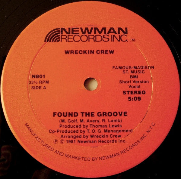 Wreckin' Crew : Found The Groove (12")