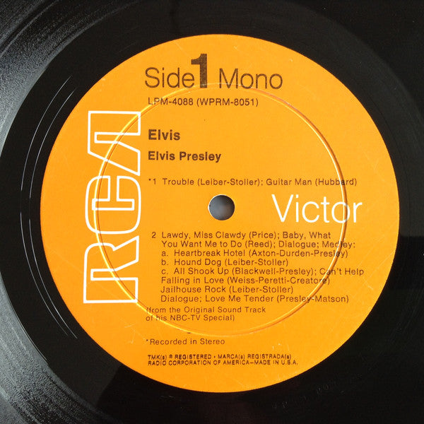 Elvis Presley : Elvis (TV Special) (LP, Album, Mono, Ind)