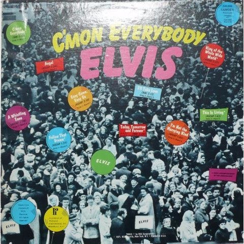 Elvis* : C'mon Everybody (LP, Album, Comp, Mono, RE)