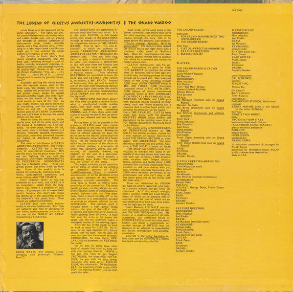 The Mothers : The Grand Wazoo (LP, Album, San)