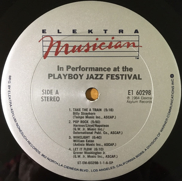 Various : In Performance At The Playboy Jazz Festival (2xLP, Club, Gat)