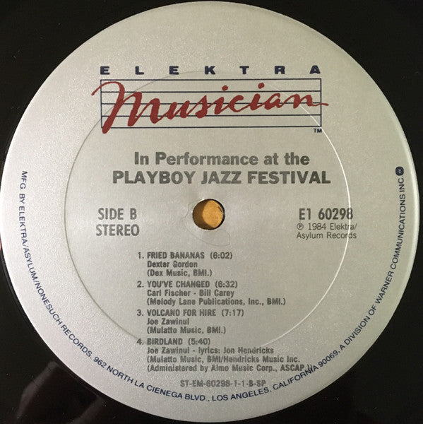 Various : In Performance At The Playboy Jazz Festival (2xLP, Club, Gat)