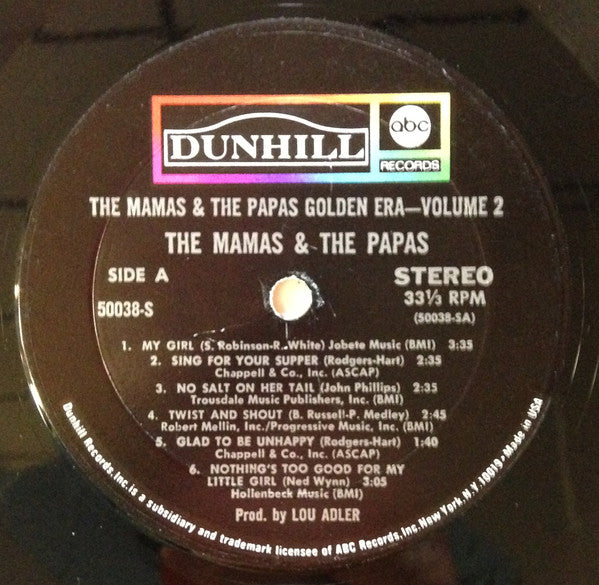 The Mamas & The Papas : Golden Era Vol. 2 (LP, Comp, Mon)