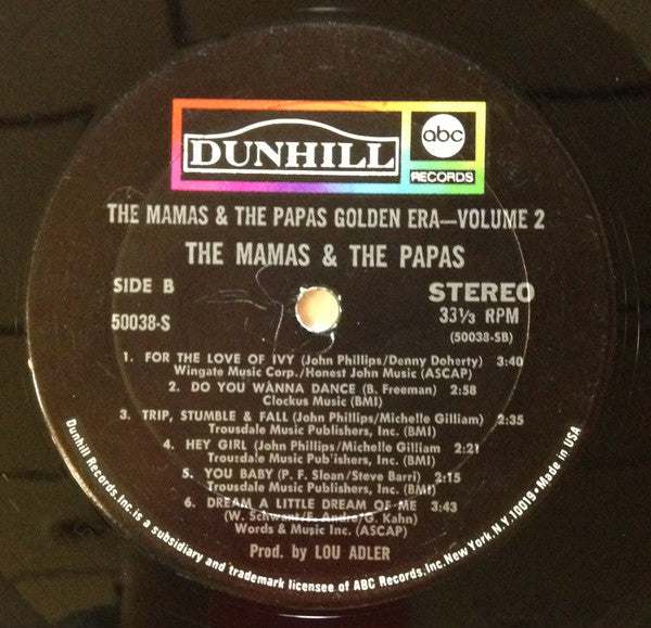 The Mamas & The Papas : Golden Era Vol. 2 (LP, Comp, Mon)