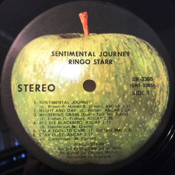Ringo Starr : Sentimental Journey (LP, Album, Scr)