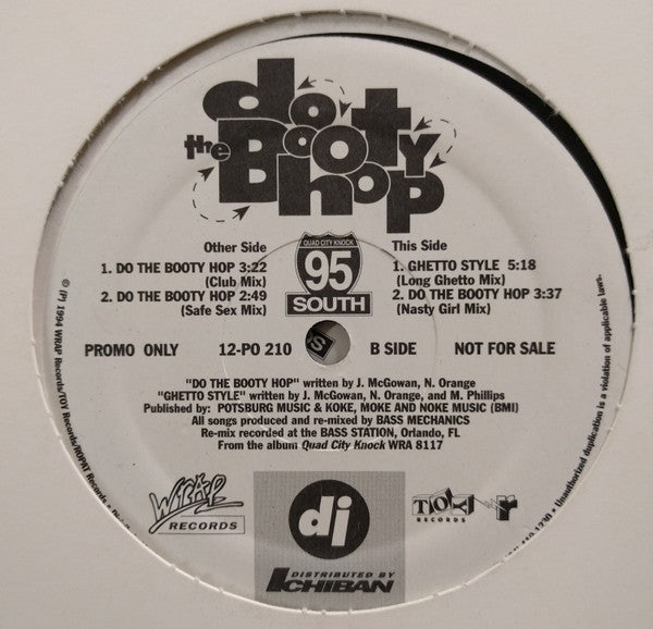 95 South : Do The Booty Hop (12", Promo)