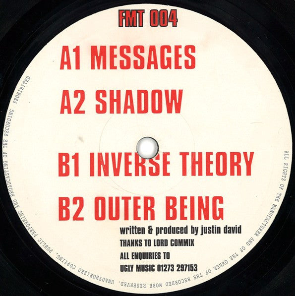 Justin David : Messages (12")