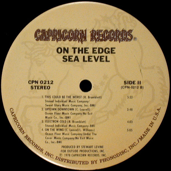Sea Level : On The Edge (LP, Album, Ter)