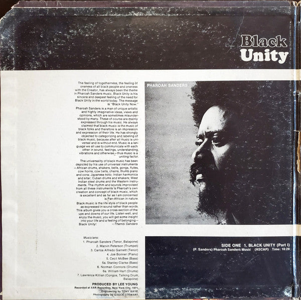 Pharoah Sanders : Black Unity (LP, Album)