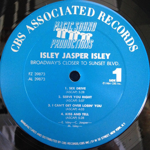 Isley Jasper Isley : Broadway's Closer To Sunset Blvd. (LP, Album, Pit)