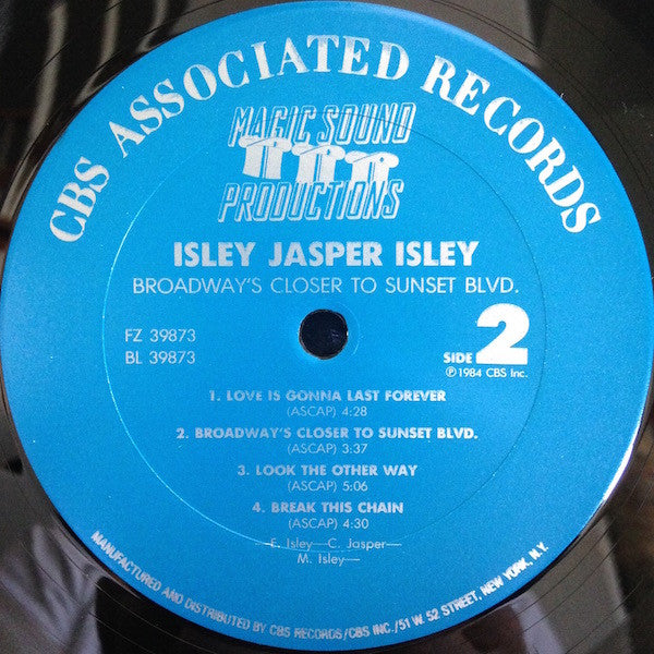 Isley Jasper Isley : Broadway's Closer To Sunset Blvd. (LP, Album, Pit)