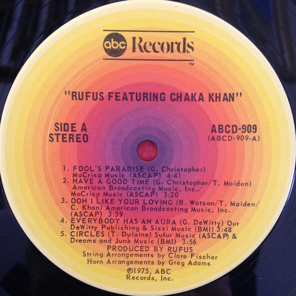 Rufus Featuring Chaka Khan* : Rufus Featuring Chaka Khan (LP, Album, San)