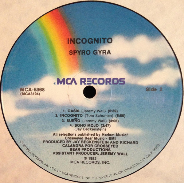 Spyro Gyra : Incognito (LP, Album, Pin)