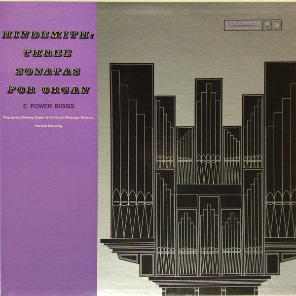Hindemith* : E. Power Biggs : Three Sonatas For Organ (LP, Mono)