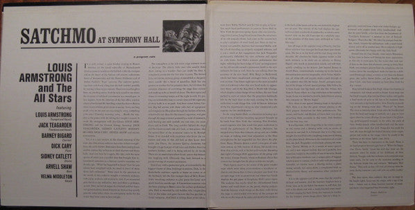 Louis Armstrong And The All Stars* : Satchmo At Symphony Hall (2xLP, Album, Gat)
