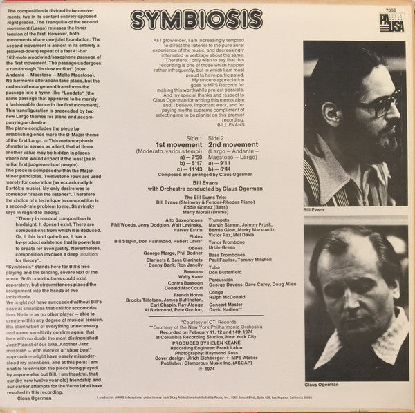 Bill Evans : Symbiosis (LP)