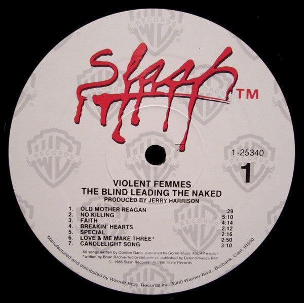 Violent Femmes : The Blind Leading The Naked (LP, Album, All)