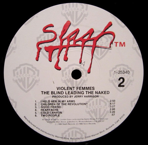 Violent Femmes : The Blind Leading The Naked (LP, Album, All)