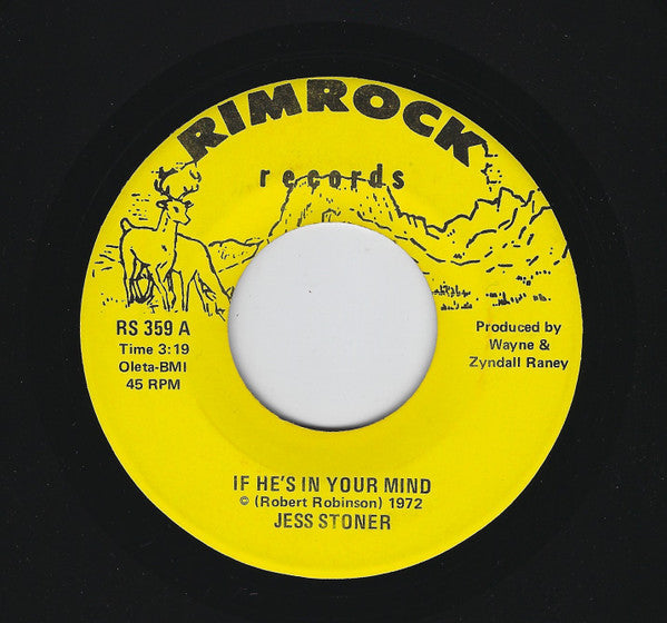 Jess Stoner : If He's In Your Mind (7")