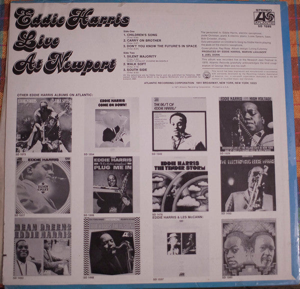 Eddie Harris : Live At Newport (LP, Album, RI)