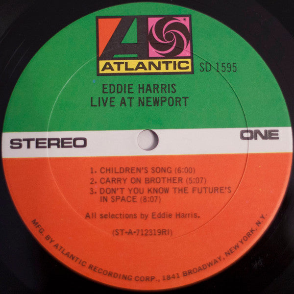 Eddie Harris : Live At Newport (LP, Album, RI)