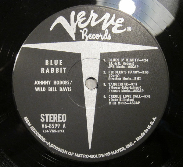 Johnny Hodges - Wild Bill Davis : Blue Rabbit (LP, Album)