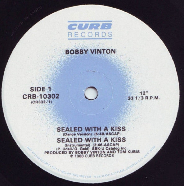Bobby Vinton : Sealed With A Kiss (12")