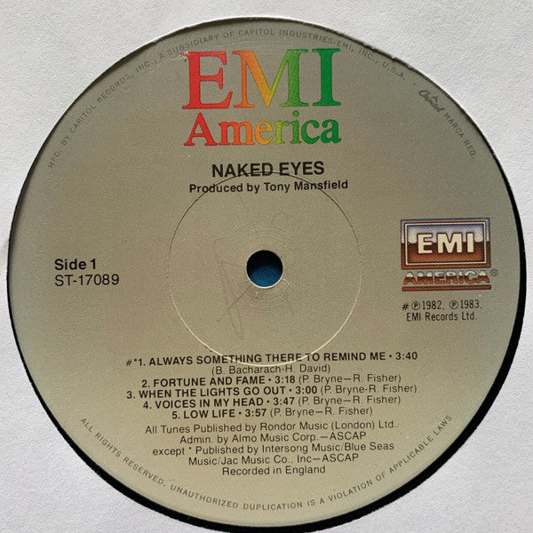Naked Eyes : Naked Eyes (LP, Album, Jac)