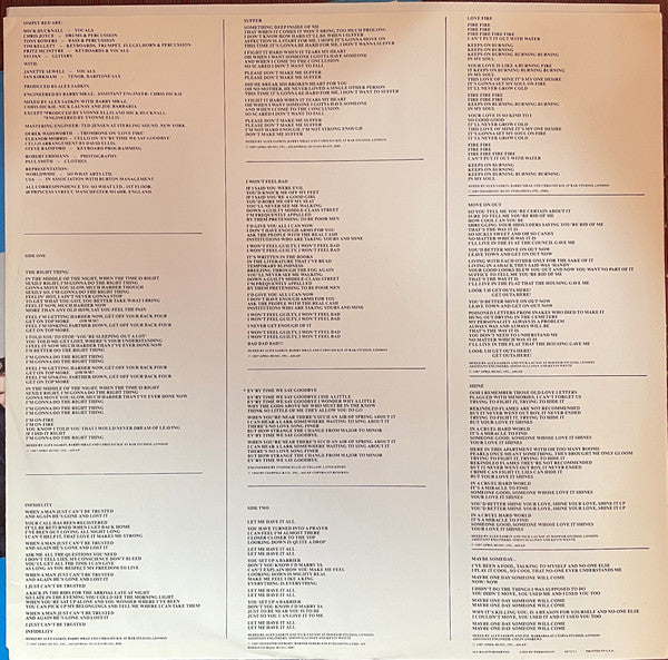 Simply Red : Men And Women (LP, Album, Promo)