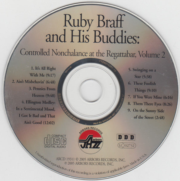 Ruby Braff : Controlled Nonchalance At The Regattabar, Volume 2 (CD, Album)