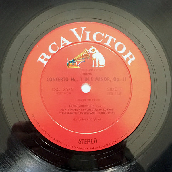 Rubinstein*, Chopin*, New Symphony Orchestra Of London*, Stanislaw Skrowaczewski : Concerto No. 1 (LP, RE, Ind)