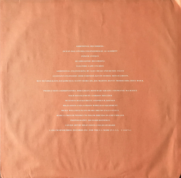 Miles Davis : Amandla (LP, Album, Spe)