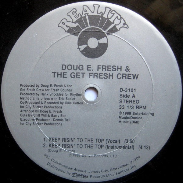 Doug E Fresh And The Get Fresh Crew* : Keep Risin' To The Top b/w Guess? Who? (12")