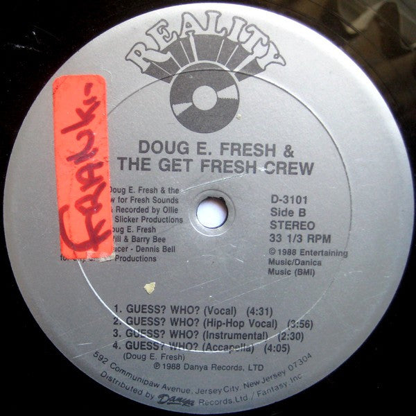 Doug E Fresh And The Get Fresh Crew* : Keep Risin' To The Top b/w Guess? Who? (12")