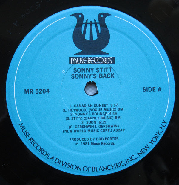 Sonny Stitt : Sonny's Back (LP, Album)