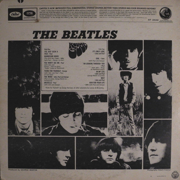 The Beatles : Rubber Soul (LP, Album, Scr)