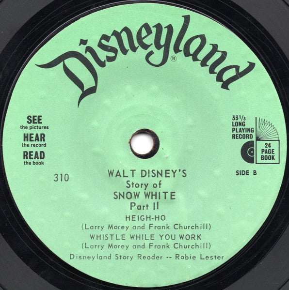 Robie Lester, Unknown Artist : Walt Disney's Story Of Snow White And The Seven Dwarfs (7", RP)