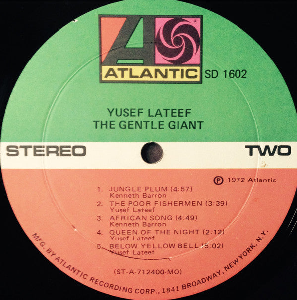 Yusef Lateef : The Gentle Giant (LP, Album, Mon)