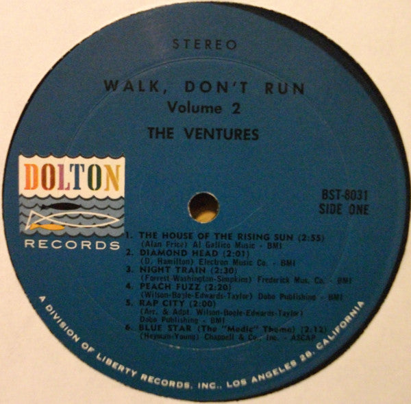 The Ventures : Walk, Don't Run Vol. 2 (LP, Album, Bla)
