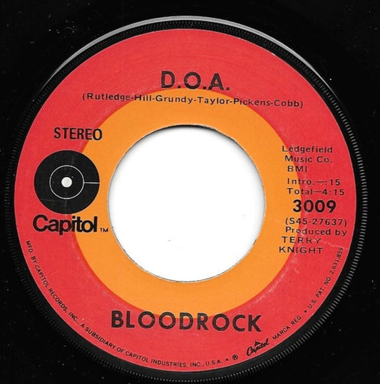 Bloodrock : D.O.A. (7", Los)
