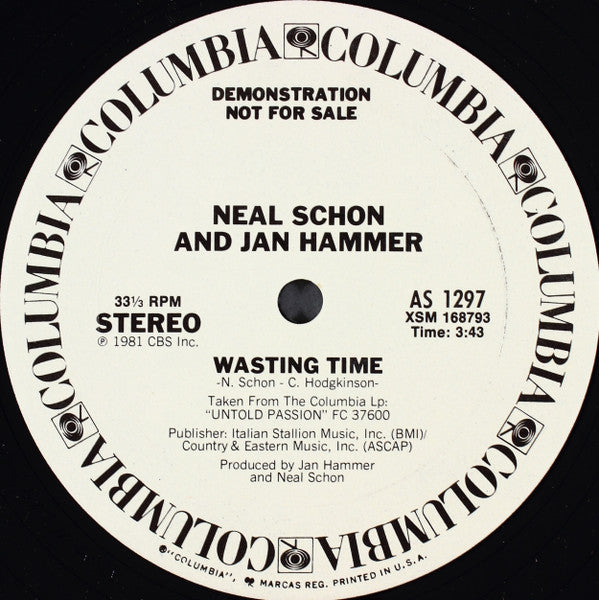 Neal Schon And Jan Hammer* : Special Advance Selections From The Album Untold Passion (12", Promo)
