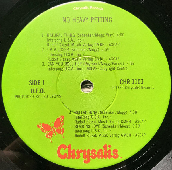 UFO (5) : No Heavy Petting (LP, Album, Win)