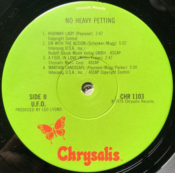 UFO (5) : No Heavy Petting (LP, Album, Win)