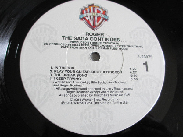 Roger Troutman : The Saga Continues... (LP, Album, Win)