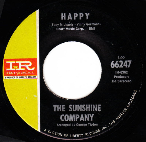 The Sunshine Company : Happy (7", Single)