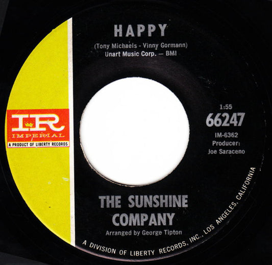 The Sunshine Company : Happy (7", Single)
